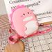 Portamonete per bambini dei cartoni animati 2022 Nuovo dinosauro in silicone per bambine piccole Borsa a tracolla carina, brutta e adorabile, alla moda_voghion.com