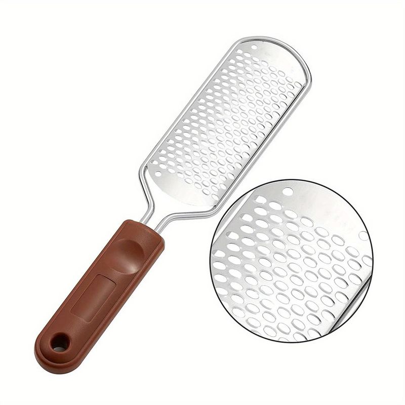 Professional Metal Foot Scrubber For Pedicure And Dead Skin Removal - Callus Remover And Shaver For Feet - Professional Rasp For Foot Care_voghion.com
