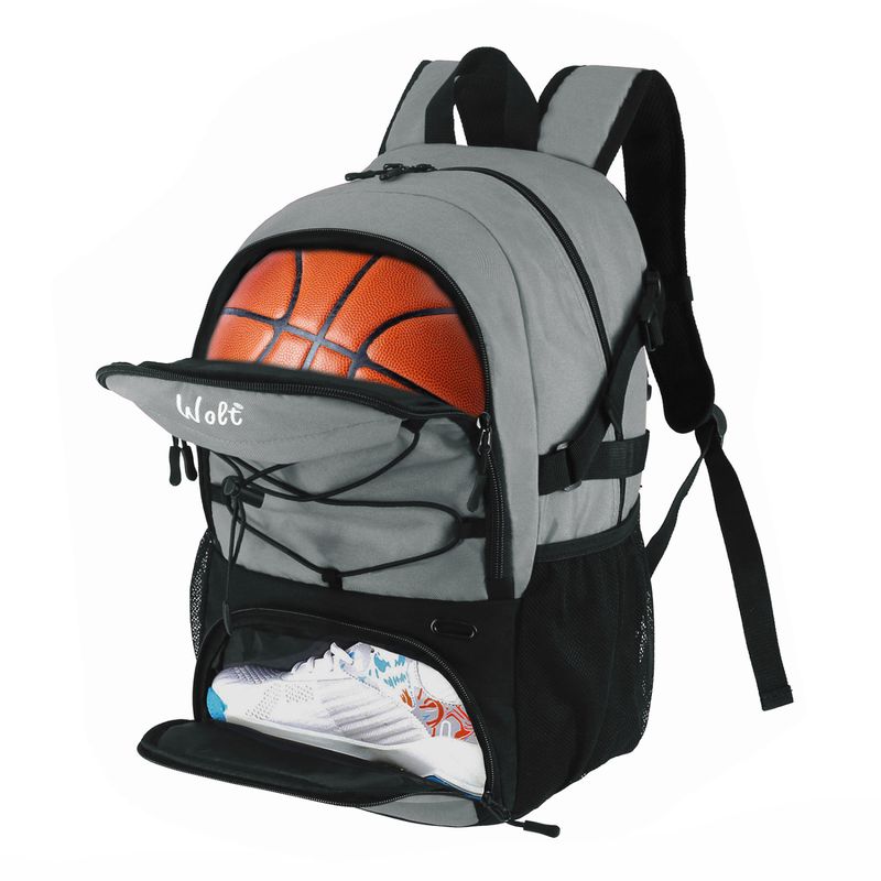Sporta somas Basketbola soma Futbola mugursoma Zēnu un meiteņu sporta mugursoma Treniņu soma Var ievietot 7 basketbola grozus_voghion.com