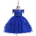 Babykleidung Mädchenkleid Kinderkleid Kleid CuHK Einreihiges, schulterfreies, mit Perlen besetztes Smoking-Laufstegkleid für Kinder_voghion.com