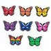 8 Sets Of Cute Butterfly Shoes Flower Shoe Buckle Soft Glue Detachable Shoe Decorative Buckle Gift_voghion.com