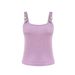 Women's Sexy Slim Fit Vest Top With Pearl Buttons - Stretchy Camisole For Layering Or Standalone Wear - Plus Size Options Available In Black & Purple_voghion.com