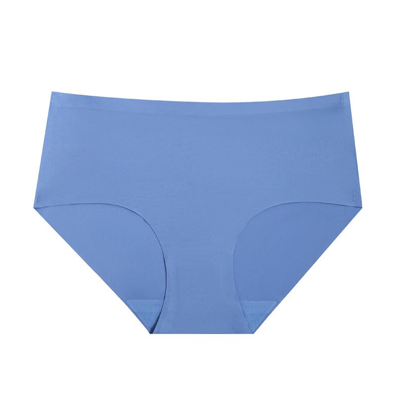 Women's Intimates Mid High Waist Women's Ice Silk Underwear Full Hip Coverage Pure Cotton Crotch Comfortable Seamless Hip Lifting Briefs_voghion.com