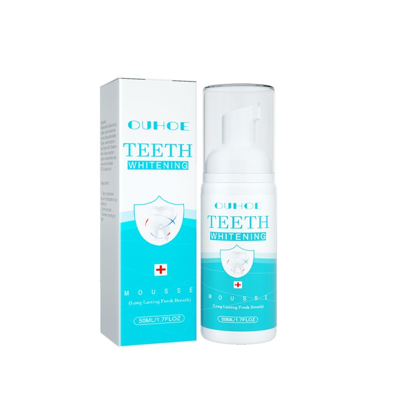 OUHOE Whitening Teeth Mousse -hammastahna Puhdistaa hoitaa ikeniä, raikastaa hengitystä, puhdistaa hammaskiven ja ehkäisee reikien muodostumista_voghion.com