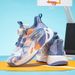Kinderschuhe Mesh-Basketballschuhe Frühling rotierende Schnalle Jungen Sportschuhe Doppel Mesh atmungsaktive Laufschuhe_voghion.com