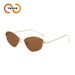 Two Circles Personalized Metal Cat Eye Frame Sunglasses Party Style Sunglasses T1278_voghion.com