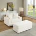 sofa With 2 Toss Pillows And A Ottoman ,Comfy Sofa- Deep Seat Couch For Living Room_voghion.com