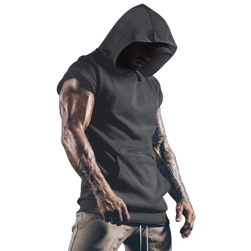 Men's Clothing New Pocket Zipper Sports Vest For Men_voghion.com