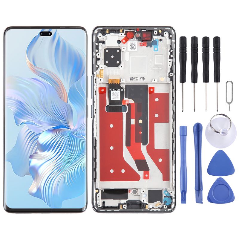 For Honor 80 Pro Original LCD Screen Digitizer Full Assembly With Frame (Black)_voghion.com