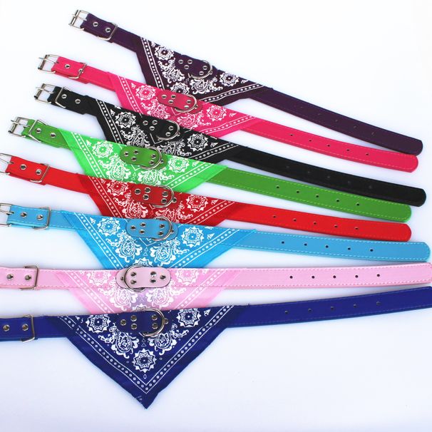 Sciarpa a triangolo per cani e gatti, bandana, asciugamano anti-bava, collare, accessori per animali domestici_voghion.com