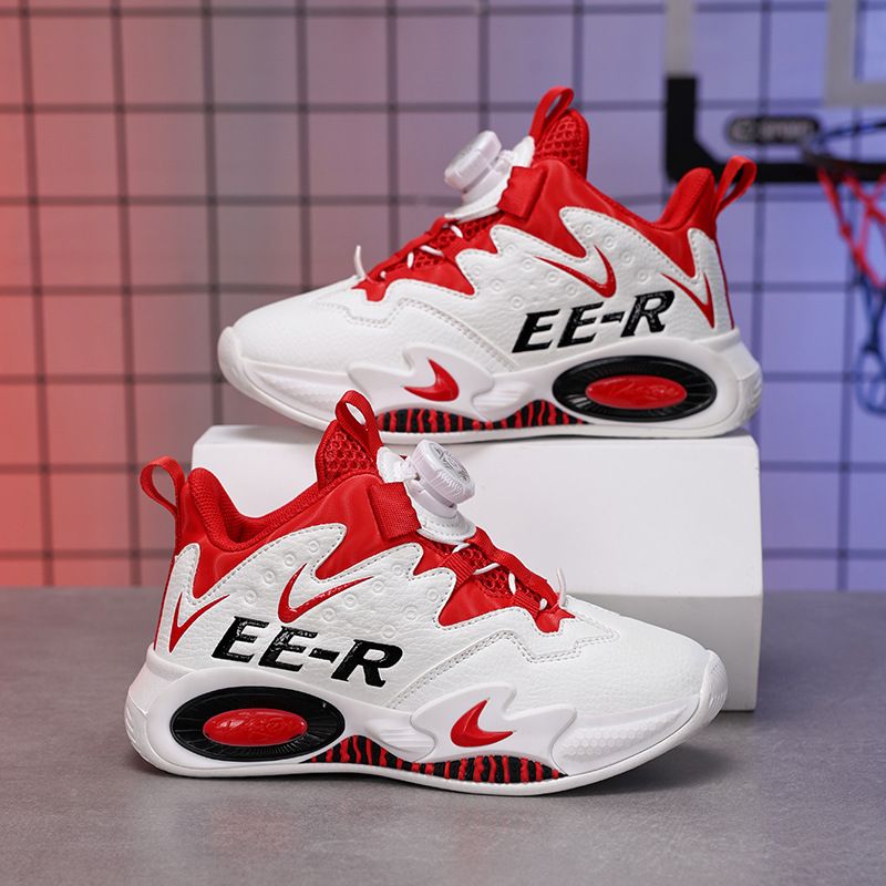 Rotating Student Children's Basketball For Big Boys With Buttons Spring And Autumn Sports New Trendy Boys' Shoes_voghion.com