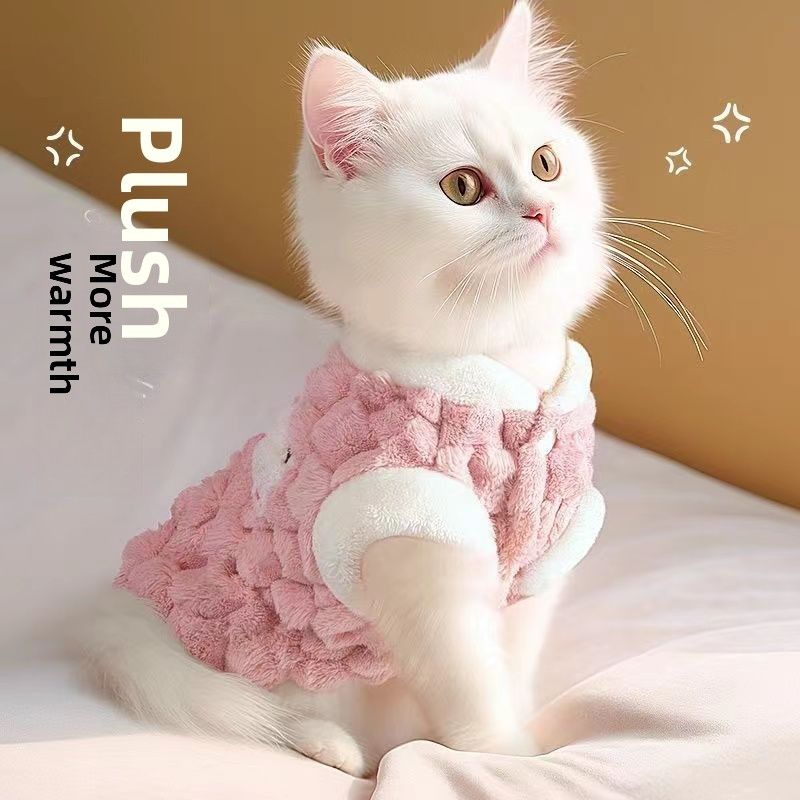 Cute Autumn And Winter Can Lead Pets, Dogs, Cats, Clothes To Keep Warm In Winter, Scarab Fleece Vest To Keep Warm_voghion.com