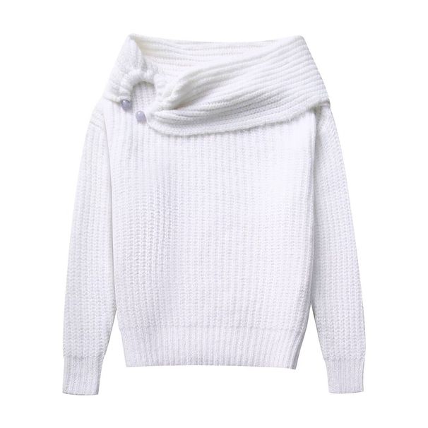 Women's 2024 Spring New Fashion Versatile One Shoulder Chest Loop Personalized Top_voghion.com