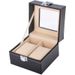 Watch Storage Box 2-position Watch Box Watch Storage Box Watch Packaging Box Leather Box 2-cell Multi-function Storage Box_voghion.com
