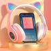 B39 Bluetooth-compatible 5.0 Headphone Luminous Cute Cat Ear Shape Wireless Headset for Mobile Phone_voghion.com