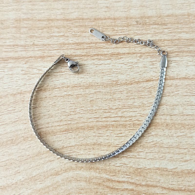 Pulseira exclusiva de aço titânio, metal com retenção de cor, joia da moda moderna com nós_voghion.com
