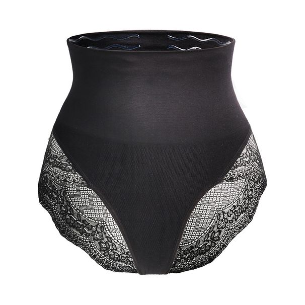 2025d Neue Shapewear für Damen mit mittlerer Taille, Übergröße, Spitzenhöschen, enge Körperformung, Bauchkontrolle, Hose 4AQ088_voghion.com