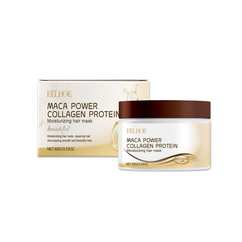 Masque capillaire, masque capillaire hydratant nourrissant au collagène et réparateur pour cheveux brillants_voghion.com