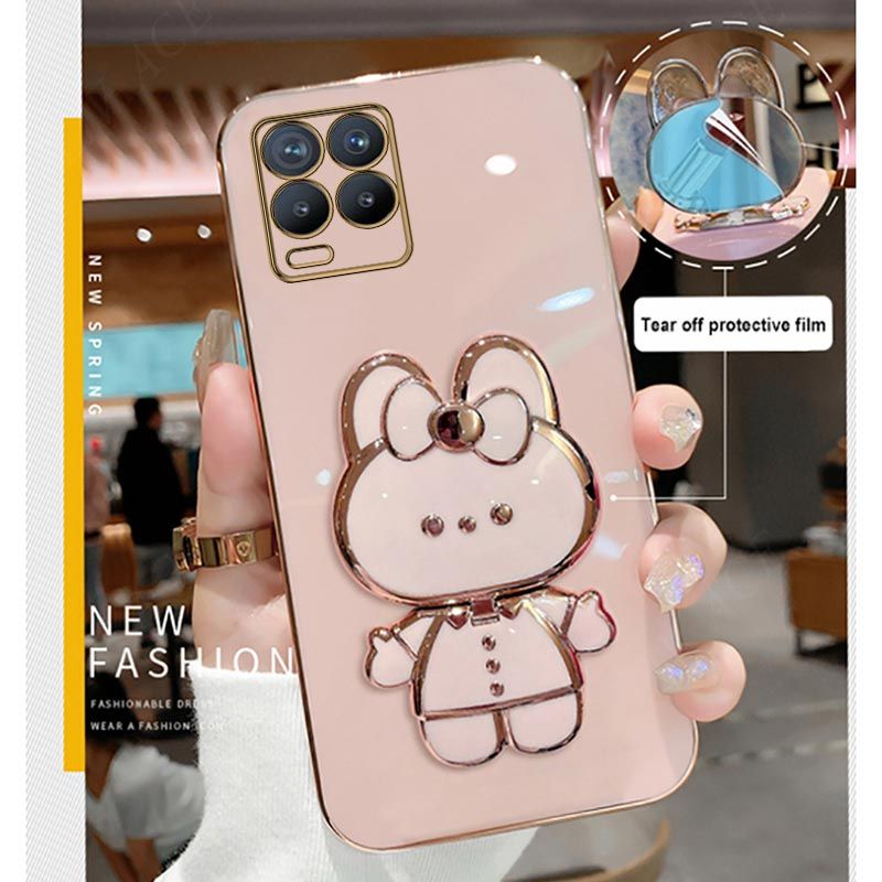 Spiegel Überzug Telefon Halter Fall Für Oppo Realme 8 Pro 5 5i 6i 8i 9 9i 10 C21 C21Y C11 2021 C25Y GT Master C33 C35 C55 Pro Abdeckung_voghion.com