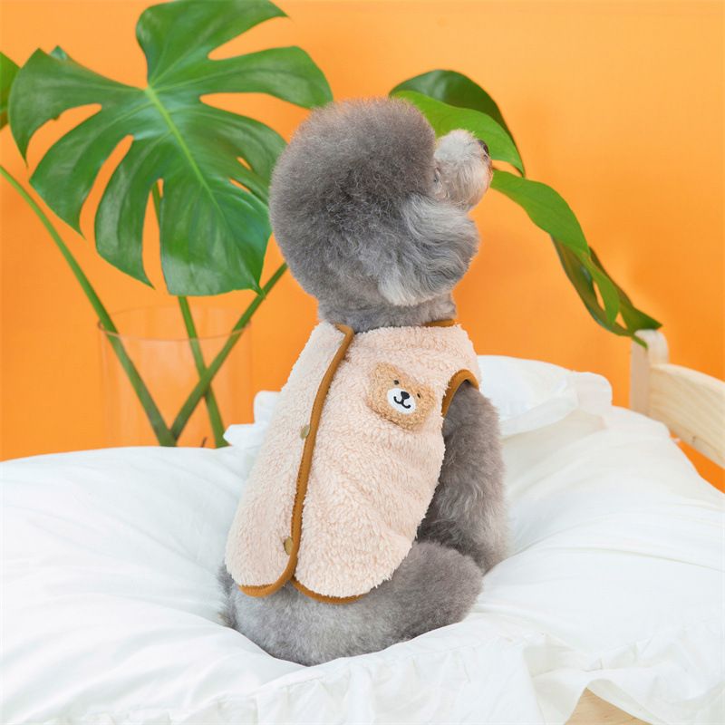 Vestiti per cani di piccola taglia, caldi, invernali, in pile, a due zampe, per cuccioli, gatti e bichon._voghion.com