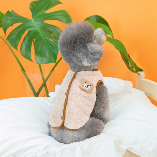 Vestiti per cani di piccola taglia, caldi, invernali, in pile, a due zampe, per cuccioli, gatti e bichon._voghion.com