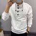 Men's Sweatshirt INS Trendy Brand New Base Shirt Autumn Winter Embroidered Stand Collar Long Sleeve Slim Fit_voghion.com