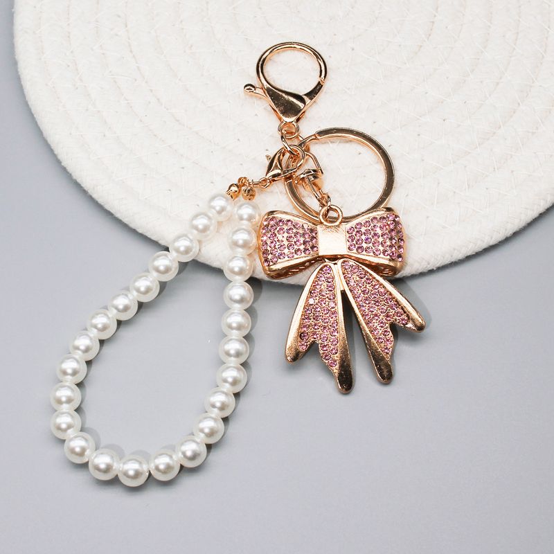 Diamond Bow Mobile Phone Chain Love Buckle Earphone Shell Decorative Pendant Jewelry Key Chain Pendant_voghion.com