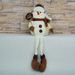 Festive Snowman Plush Doll - Christmas Table Decor, Holiday Home Decoration, Soft Cotton Stuffed Ornament For Shelf & Window Display"_voghion.com