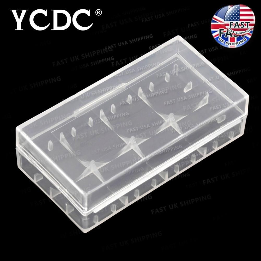 Custodia per batterie in plastica rigida YCDC, scatola con coperchio, borsa, 2 pezzi, batteria di accumulo 18650, accumulatore ricaricabile al litio rigido per celle_voghion.com