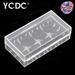 Custodia per batterie in plastica rigida YCDC, scatola con coperchio, borsa, 2 pezzi, batteria di accumulo 18650, accumulatore ricaricabile al litio rigido per celle_voghion.com