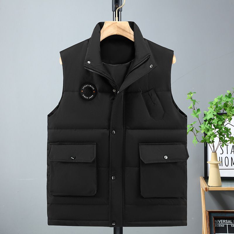 Herrenbekleidung Herren Lose Arbeitskleidung Windjacke Fett Plus Größe Ärmellos Trendy Vielseitige Freizeitweste Männer_voghion.com