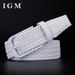 HOT Fashion Men Metal Pin Buckle Male Canvas Pants Jeans Golf Elastic Braided Belt_voghion.com