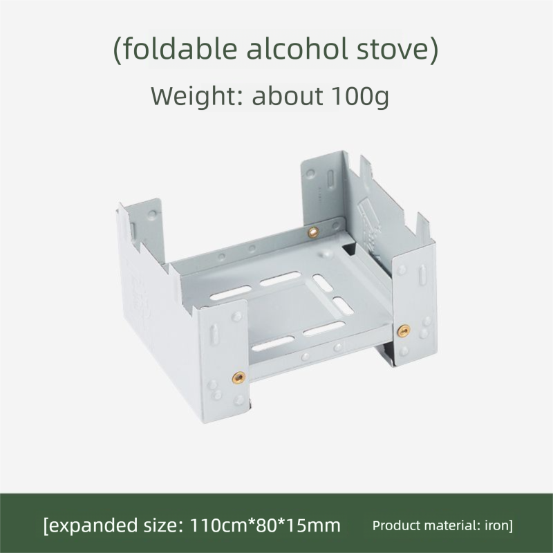 Stufa pieghevole portatile in stile tedesco per esterni, piccola isola, ad alcol solido_voghion.com