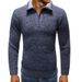 Herren-Pullover mit Stehkragen, Strickwaren_voghion.com