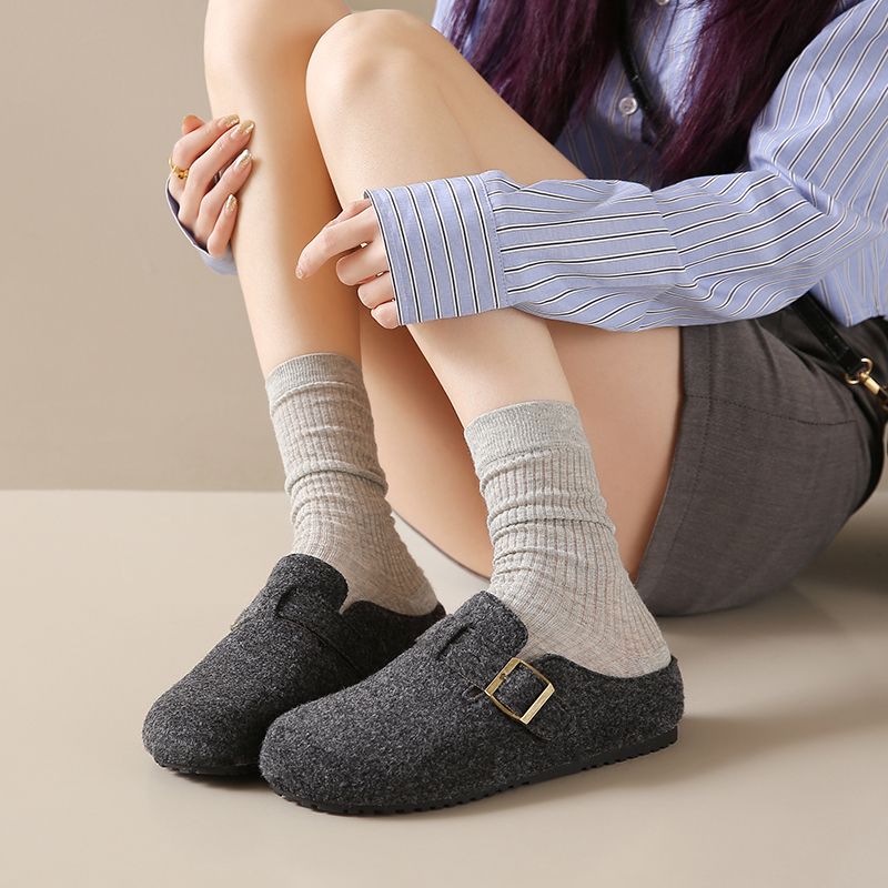 Naiste Mary Jane Burkham poolsaapad lameda põhjaga Hundred Single naistekingad_voghion.com