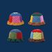 Cappello da pescatore lavorato a maglia all'uncinetto, lavorato a mano, con patchwork colorato, per donne, autunno inverno, versatile, in pizzo e filato_voghion.com