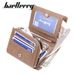 Wallet men's short baellerry vertical multi-card slot tri-fold small wallet thin buckle coin purse_voghion.com