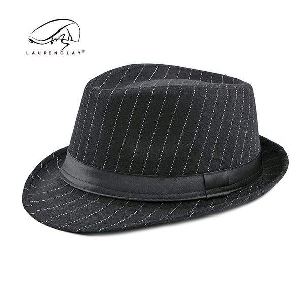 Cappello a cilindro da uomo britannico, autunno e inverno, moda britannica, cappello jazz a righe per uomini di mezza età e anziani, cappello casual versatile_voghion.com