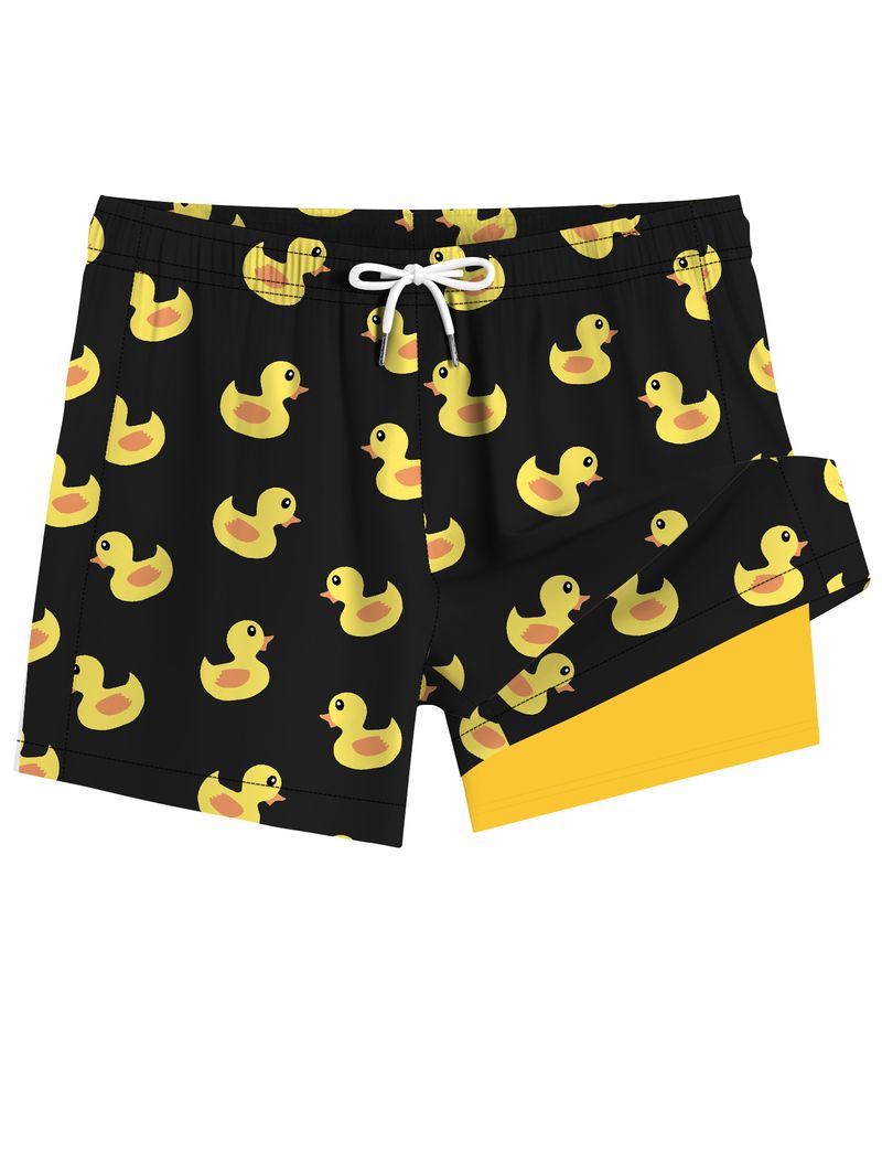 Herrenbekleidung Neue schnelltrocknende Shorts mit Tiermuster für den Sommer, nicht elastisch, atmungsaktiv, Surfhose, lockere doppellagige Strandhose für Herren_voghion.com