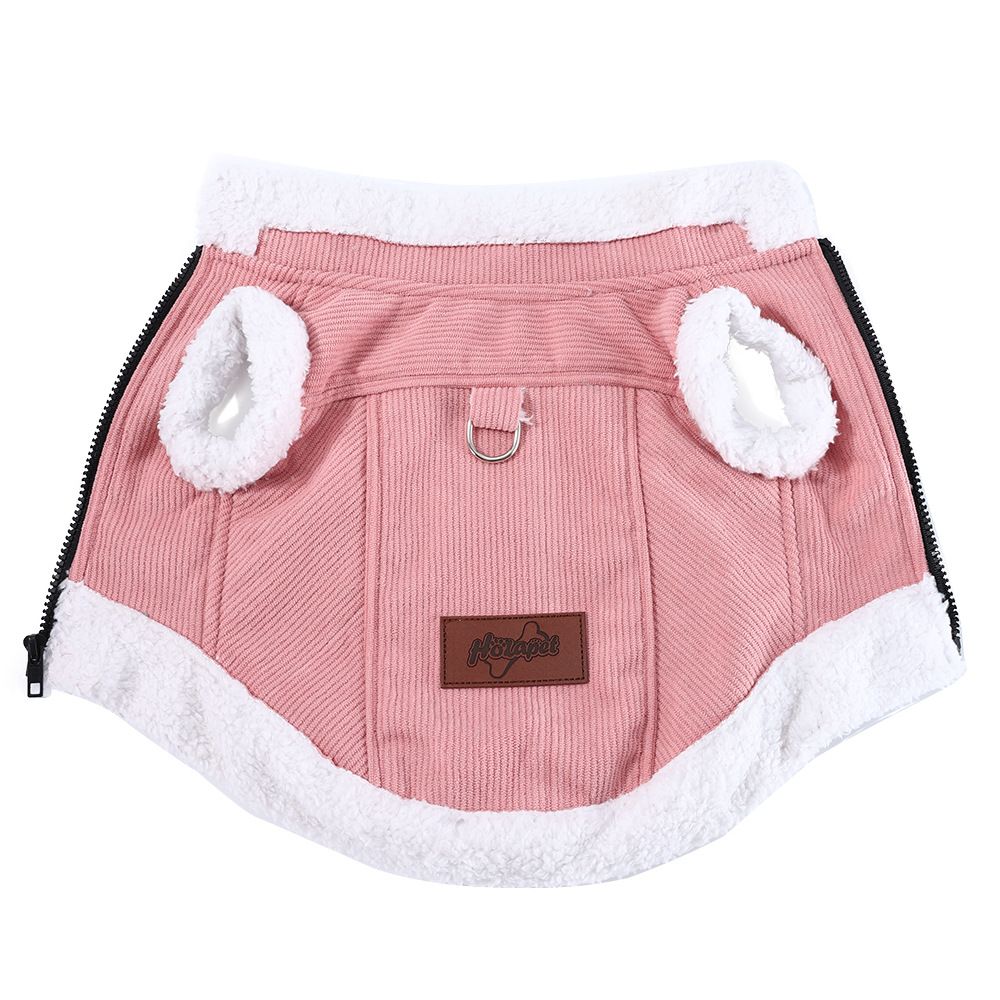 Dog Shirt Autumn Winter Leashable Thickened Cat Warm Poodle Pomeranian Teddy Vest Clothes_voghion.com