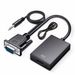 1080P Full HD VGA to HDMI-compatible Converter Adapter Cable with Audio Output VGA HD Adapter for PC laptop to HDTV Projector_voghion.com