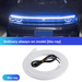 OKEEN Start Scan Through Daytime Running Lights Car Dynamic LED Super Bright Dual Mode Engine Hood Light Strip_voghion.com