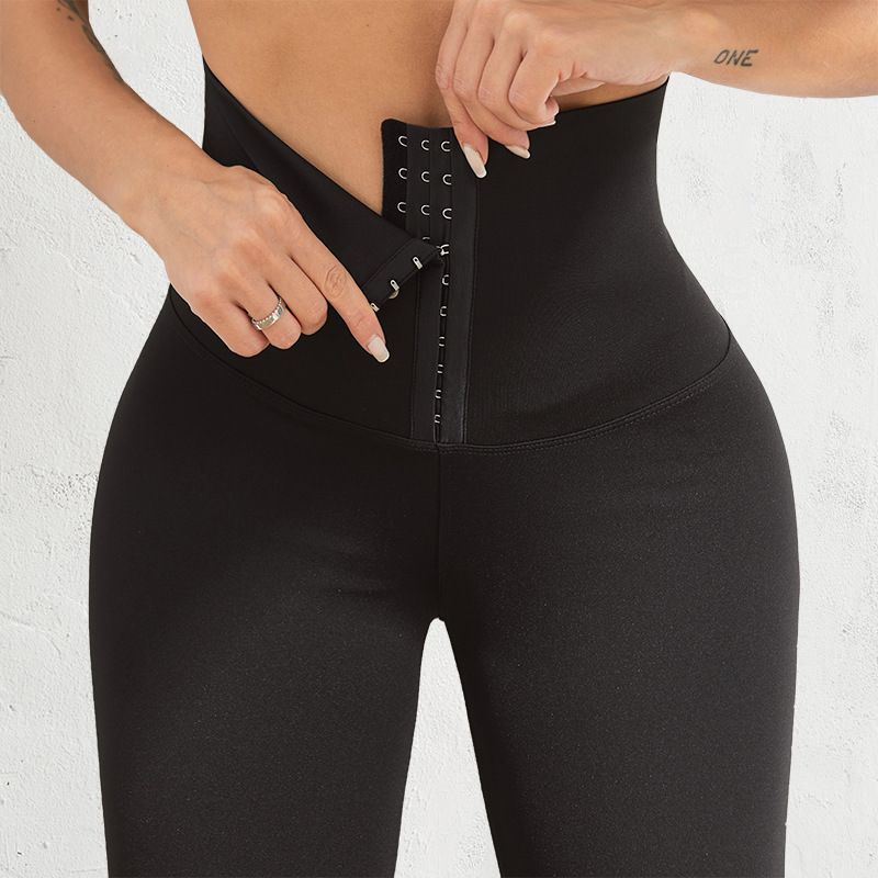 Women's fitness comfort hip lift bodybuilding women's yoga pants Breathable high waist running shapewear pants_voghion.com