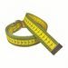 Dual-Sided Printed Measuring Tape Belt - Fashionable Alloy Double Ring Buckle Belt With Original Scale Design, Soft Measuring Tool For Waist_voghion.com