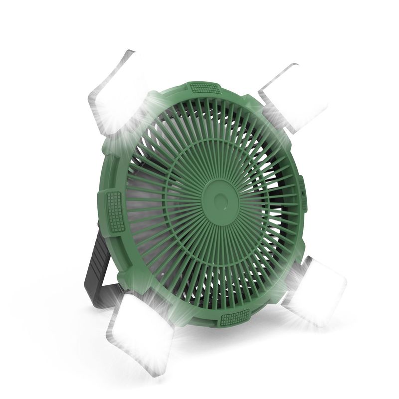 Outdoor Camping Fan Zelt Elektresch Fan Portable Häng USB Fernsteierung Multi-Funktioun Power Bank Camping Fan_voghion.com