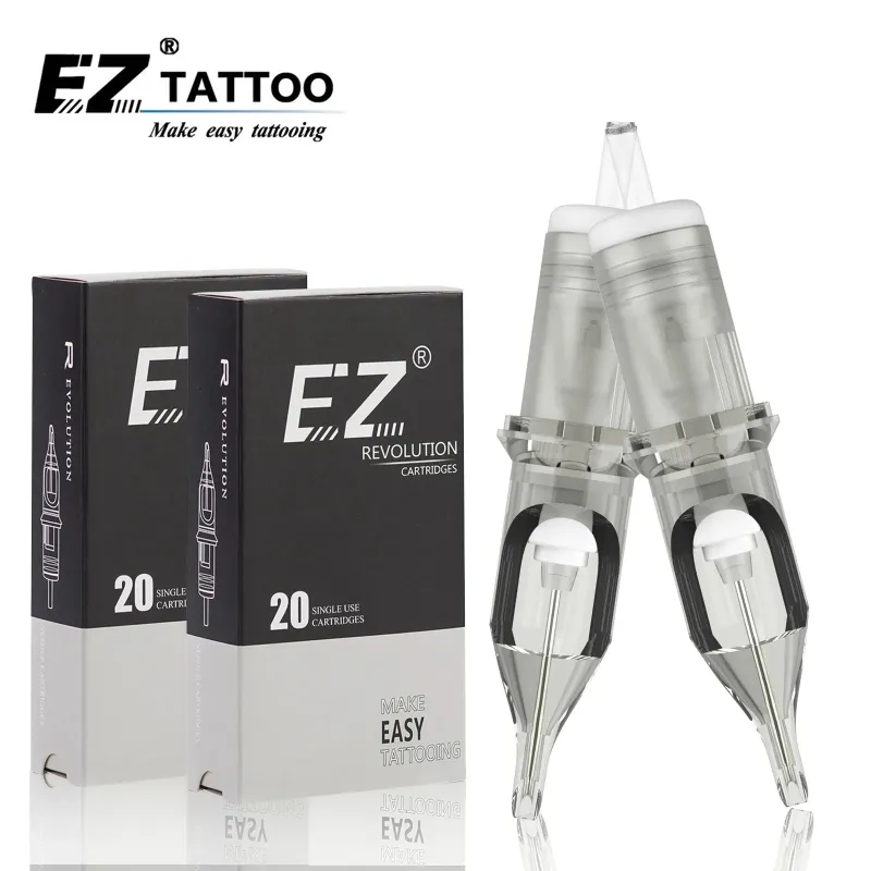 Tattoo Needles EZ Tattoo Needles Revolution Cartridge Round Liner #10 0.30mm needle RC1003RL RC1005RLRC1007RL RC1009RL_voghion.com