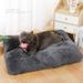 Ganzjahres-verdickter langer Plüsch für kleine und mittelgroße Hunde, Zubehör, großes Hunde- und Katzenbett, Haustiermatte_voghion.com