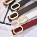 New Simple Versatile Oval Men Fashion Alloy Buckle Women's Belt Ins Style For Dresses And Jeans_voghion.com