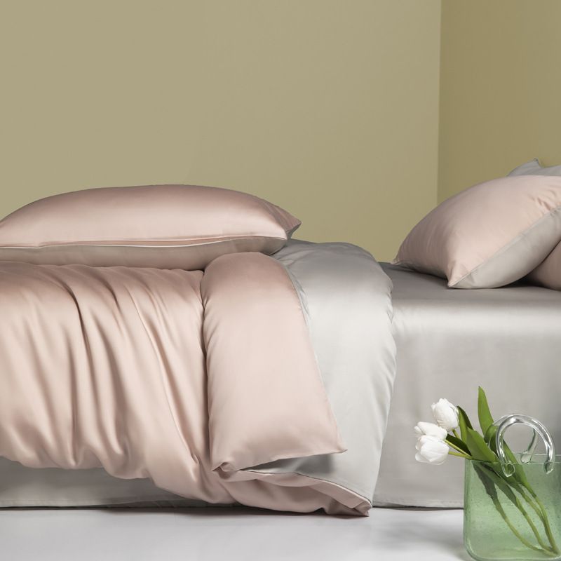Home Textile Light Luxury 100 Count Lenzing Tencel Summer Quilt Cover_voghion.com