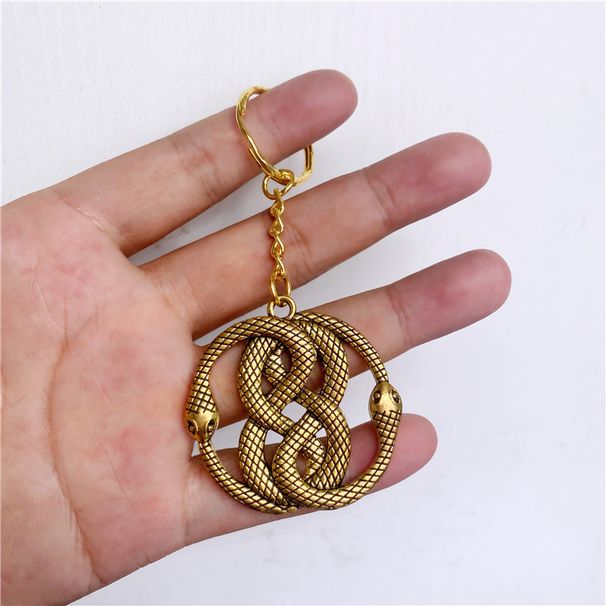 Onderwijs- en kantoorbenodigdheden Mode 25mm sleutelhanger Metalen wikkelslang sleutelhanger_voghion.com